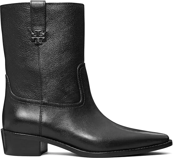 Tory Burch 45 mm City Western Ankle Boots Women's Boots Perfect Black : 8.5 M, Leather - Image 7