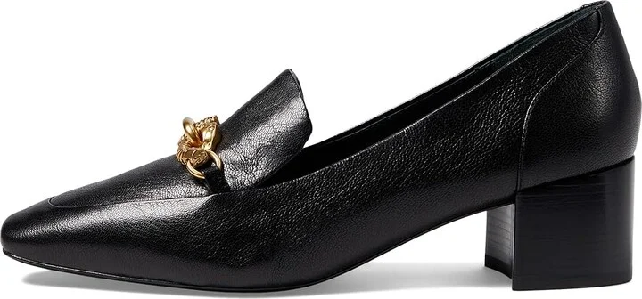 Tory Burch 45 mm Jessa Heeled Loafer Women's Shoes Perfect Black : 5 M, Leather - Image 6
