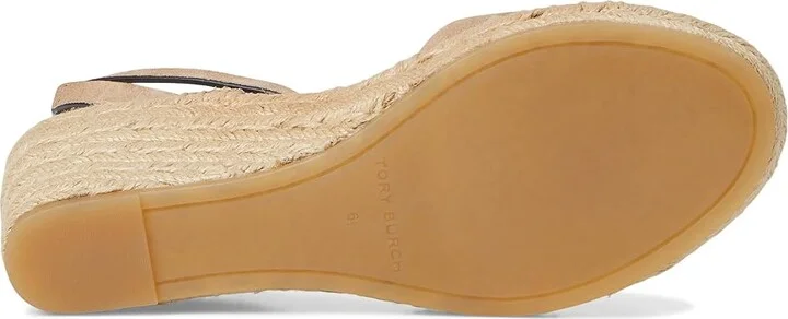 Tory Burch 50 mm Ines Wedge Espadrille Women's Sandals Ceramic Taupe : 6 M, Jute/Leather/Rubber - Image 3