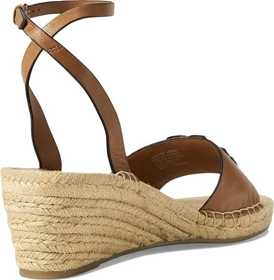 Tory Burch 50 mm Ines Wedge Espadrille Women's Sandals Tan : 5 M, Jute/Leather/Rubber - Image 4