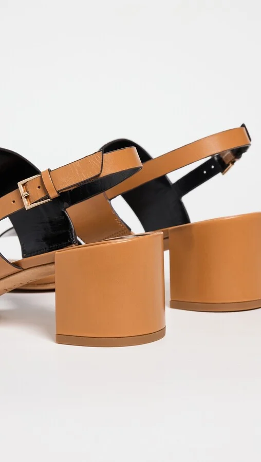 Tory Burch 50mm Double T Heel Sandals - Image 4