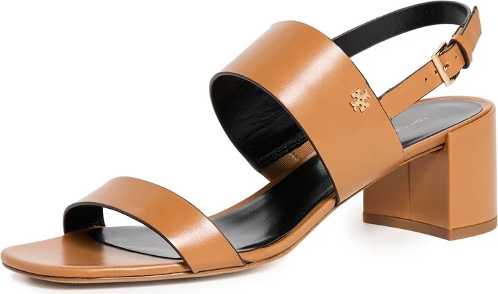 Tory Burch 50mm Double T Heel Sandals