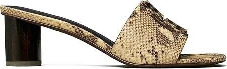 Tory Burch 55 mm Ines Mule Sandals Women's Sandals Desert Dusk Roccia : 7 M, Leather - Image 4