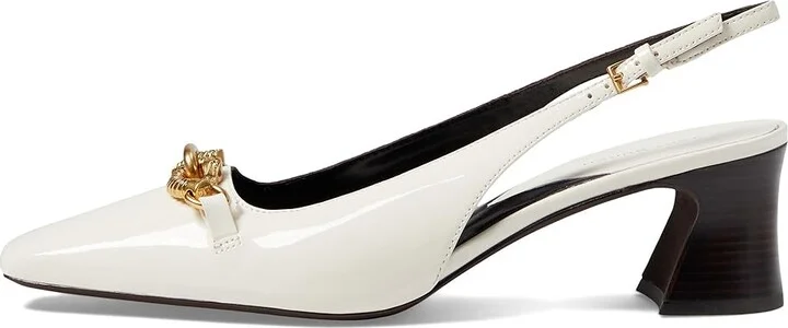 Tory Burch 55 mm Jessa Slingback Women's Shoes Light Cream/Gold : 10 M, Leather - Image 6