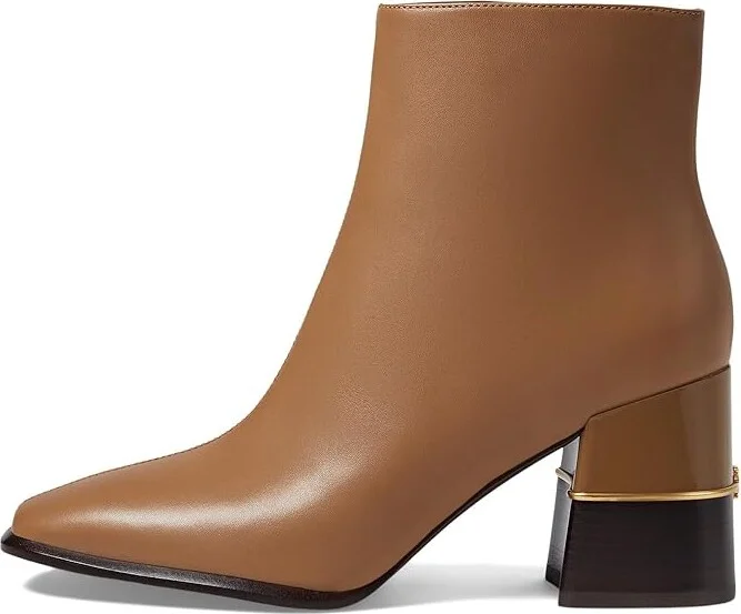 Tory Burch 75 mm Leather Ankle Boot Women's Boots Almond Flour : 10.5 M - Image 5