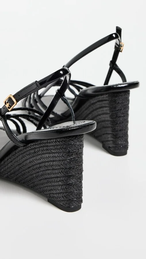 Tory Burch 75mm Multi Strap Wedge Sandals - Image 4