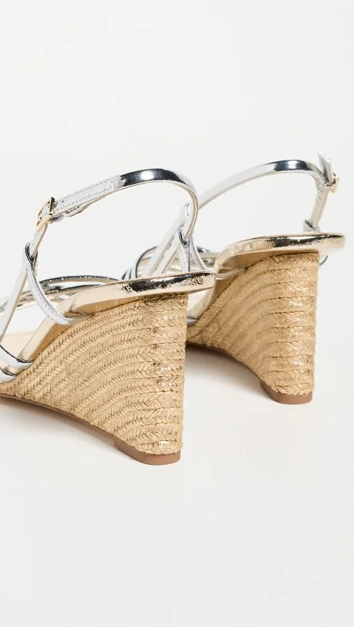 Tory Burch 75mm Multi Strap Wedge Sandals - Image 2