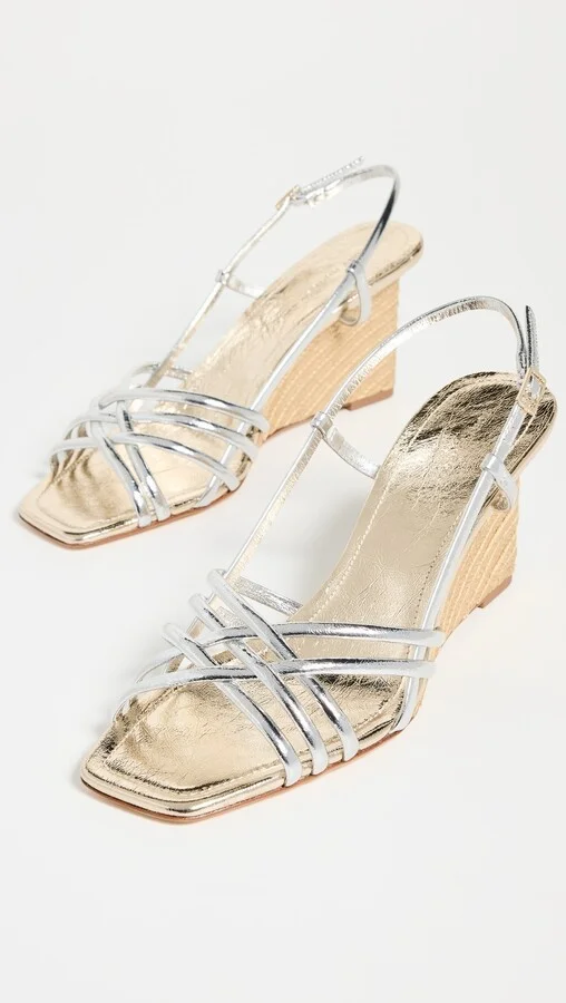 Tory Burch 75mm Multi Strap Wedge Sandals - Image 5