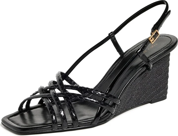 Tory Burch 75mm Multi Strap Wedge Sandals