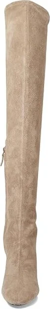 Tory Burch 80 mm Over The Knee Stretch Boot Women's Boots Light Beige/Coco : 7 M, Leather/Suede - Image 2