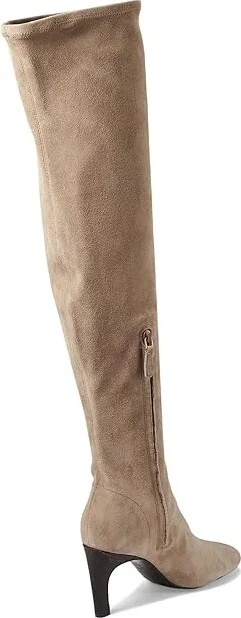 Tory Burch 80 mm Over The Knee Stretch Boot Women's Boots Light Beige/Coco : 7 M, Leather/Suede - Image 4