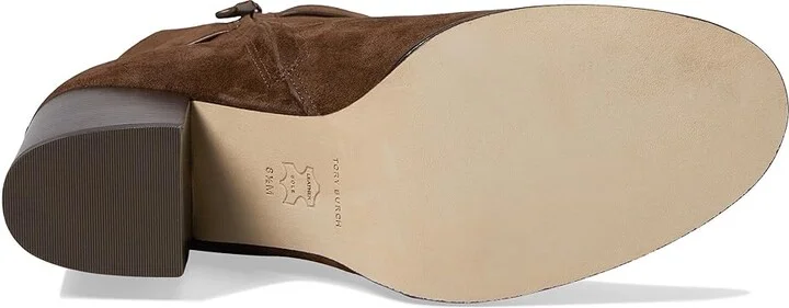 Tory Burch 80 mm T-Lock Heeled Ankle Boots Women's Boots Mustang : 11 M, Leather - Image 3