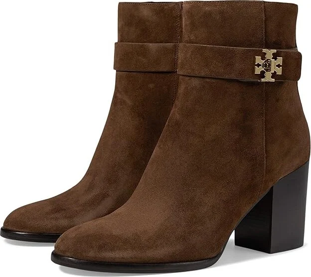 Tory Burch 80 mm T-Lock Heeled Ankle Boots Women's Boots Mustang : 11 M, Leather