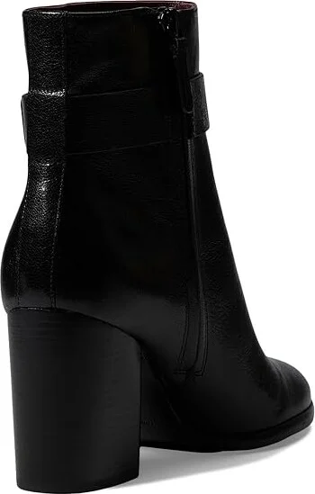 Tory Burch 80 mm T-Lock Heeled Ankle Boots Women's Boots Perfect Black : 11 M, Leather - Image 4