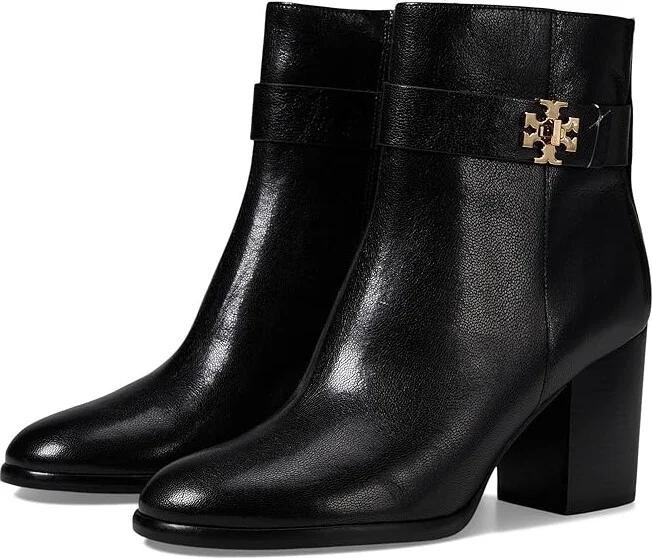 Tory Burch 80 mm T-Lock Heeled Ankle Boots Women's Boots Perfect Black : 11 M, Leather