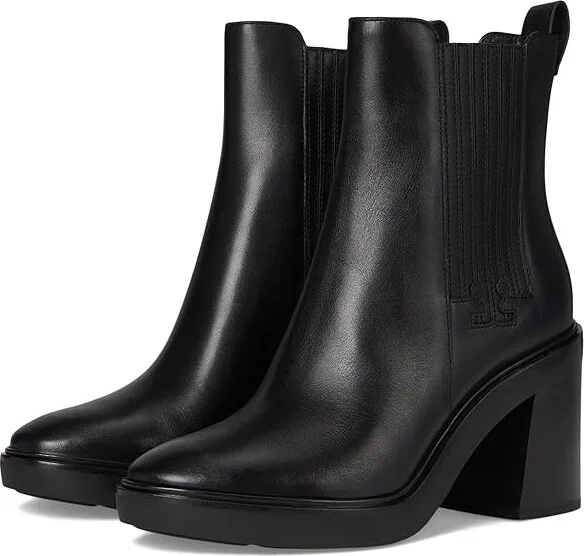 Tory Burch 90 mm T-Gore Heeled Ankle Boots Women's Boots Perfect Black : 10.5 M, Leather