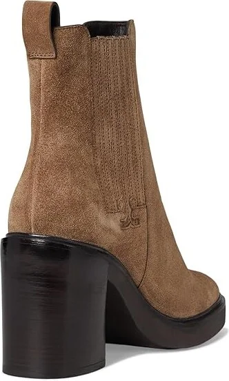 Tory Burch 90 mm T-Gore Heeled Ankle Boots Women's Boots River Rock : 7.5 M, Leather - Image 4