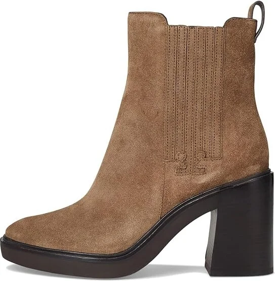 Tory Burch 90 mm T-Gore Heeled Ankle Boots Women's Boots River Rock : 7.5 M, Leather - Image 6