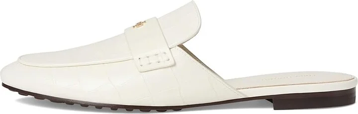 Tory Burch Ballet Backless Loafers Women's Flat Shoes New Ivory : 10.5 M, Leather/Rubber - Image 6