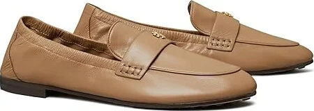 Tory Burch Ballet Loafer Women's Shoes Almond Flour : 10 M, Suede