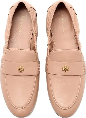 Tory Burch Ballet Loafer Women's Shoes Light Sand : 10.5 M, Suede - Image 2