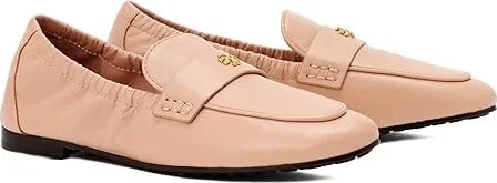 Tory Burch Ballet Loafer Women's Shoes Light Sand : 10.5 M, Suede