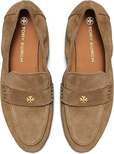 Tory Burch Ballet Loafer Women's Shoes River Rock : 5 M, Suede - Image 2