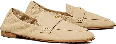 Tory Burch Ballet Loafer Women's Shoes Sand Stone : 10.5 M, Suede