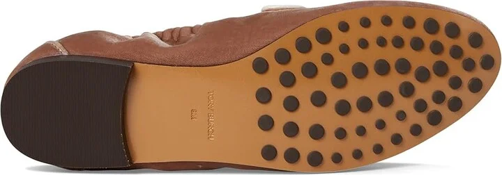 Tory Burch Ballet Loafers Women's Flat Shoes Vintage Rose/Perfect Black : 11 M, Leather - Image 3