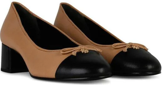 Tory Burch Beige Leather Ballet Flats - Image 2