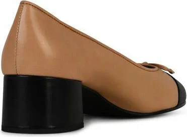 Tory Burch Beige Leather Ballet Flats - Image 3