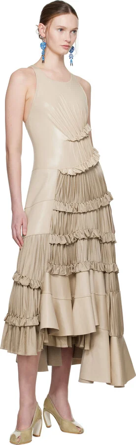 Tory Burch Beige Peep Toe 90mm Heels - Image 5