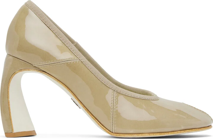 Tory Burch Beige Peep Toe 90mm Heels
