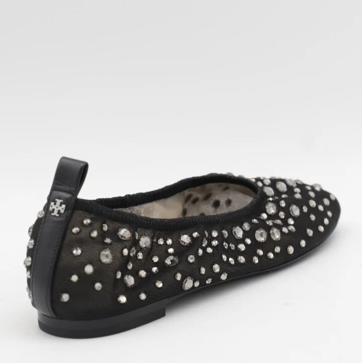 Tory Burch Black Leather Flat - Image 2