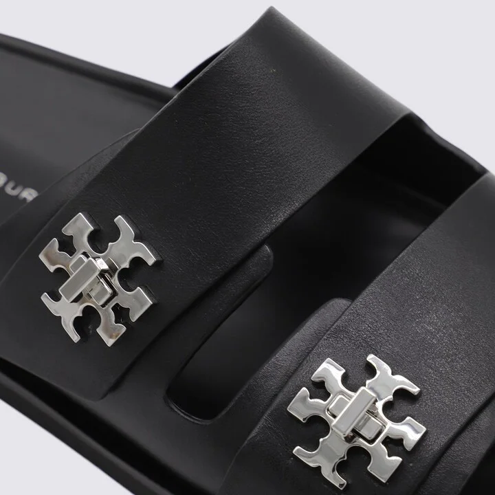Tory Burch Black Leather Flats - Image 4