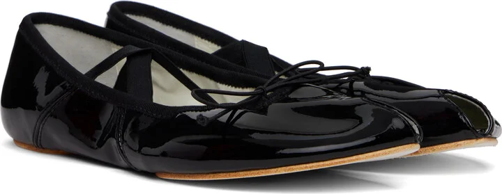 Tory Burch Black Mary Jane Bow Ballerina Flats - Image 4