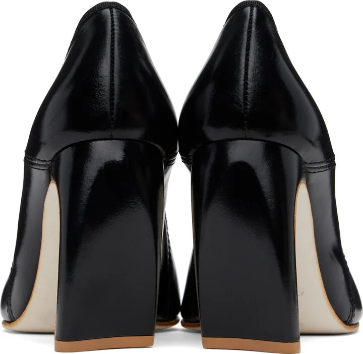 Tory Burch Black Peep Toe 90mm Heels - Image 2