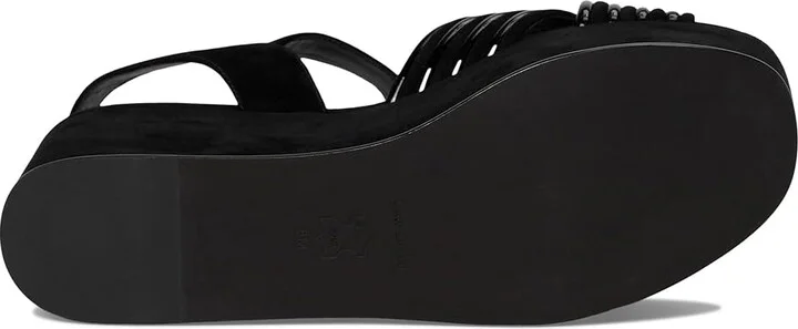 Tory Burch Bombe Cross Strap Platform Sandal 50 mm Women's Sandals Perfect Black/Perfect Black : 11 M, Leather - Image 3