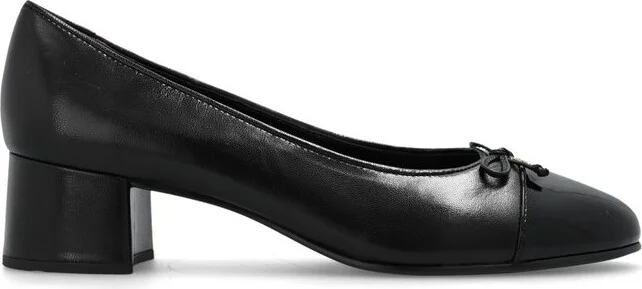 Tory Burch Bow Detailed Block-Heel Pumps