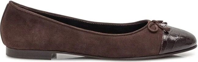 Tory Burch Bow Detailed Flat Shoes