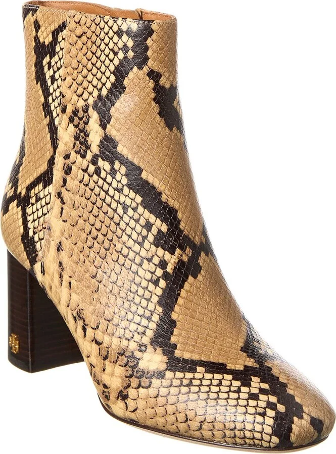 Tory Burch Brooke 70Mm Leather Bootie