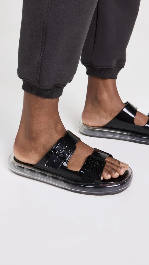 Tory Burch Buckle Bubble Jelly Slides - Image 2