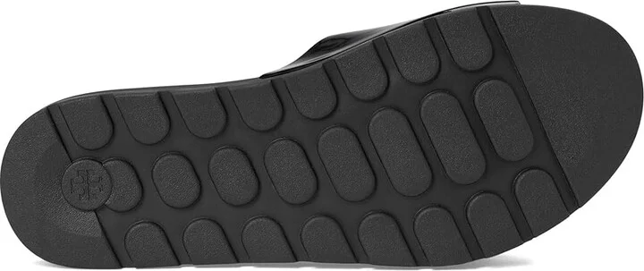 Tory Burch Buckle Slide Women's Shoes Perfect Black/Gold/Perfect Black : 10 M, Synthetic - Image 3
