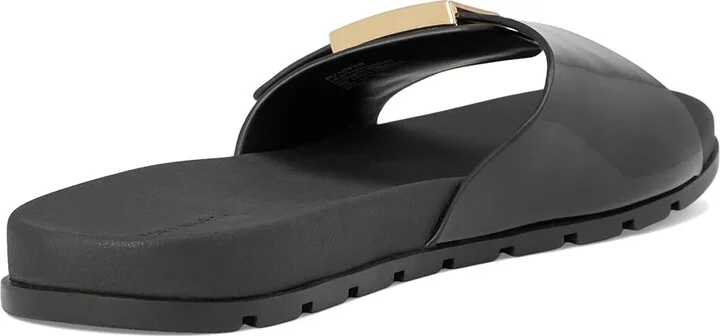 Tory Burch Buckle Slide Women's Shoes Perfect Black/Gold/Perfect Black : 10 M, Synthetic - Image 4