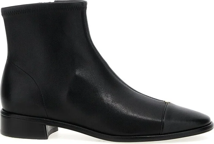 Tory Burch Cap-Toe Ankle Boots