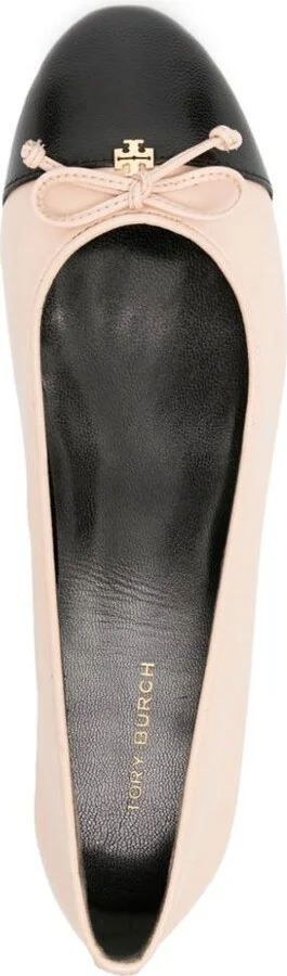 Tory Burch Cap-Toe Leather Ballets - Image 3