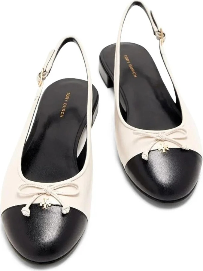 Tory Burch Cap-Toe Slingback Ballet - Image 2
