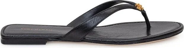Tory Burch Capri Logo Plaque Thong Sandals