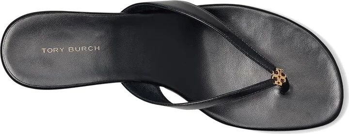 Tory Burch Capri Low Heel Sandal 35mm Women's Sandals Perfect Black/Gold : 10.5 M, Leather - Image 2