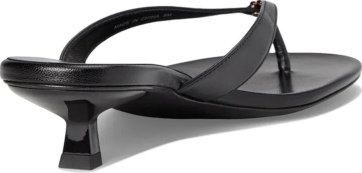 Tory Burch Capri Low Heel Sandal 35mm Women's Sandals Perfect Black/Gold : 10.5 M, Leather - Image 4